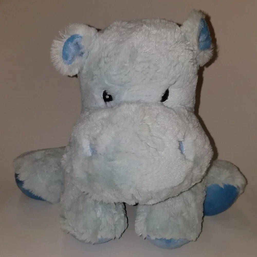 Hippy Blue Hippo Plush Stuffed Animal Russ Baby